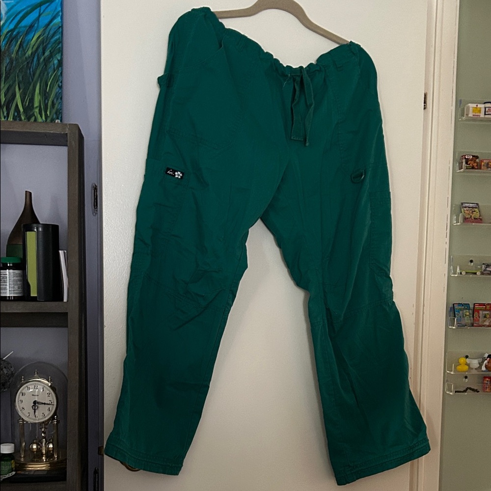 Green Koi women scrub pants
